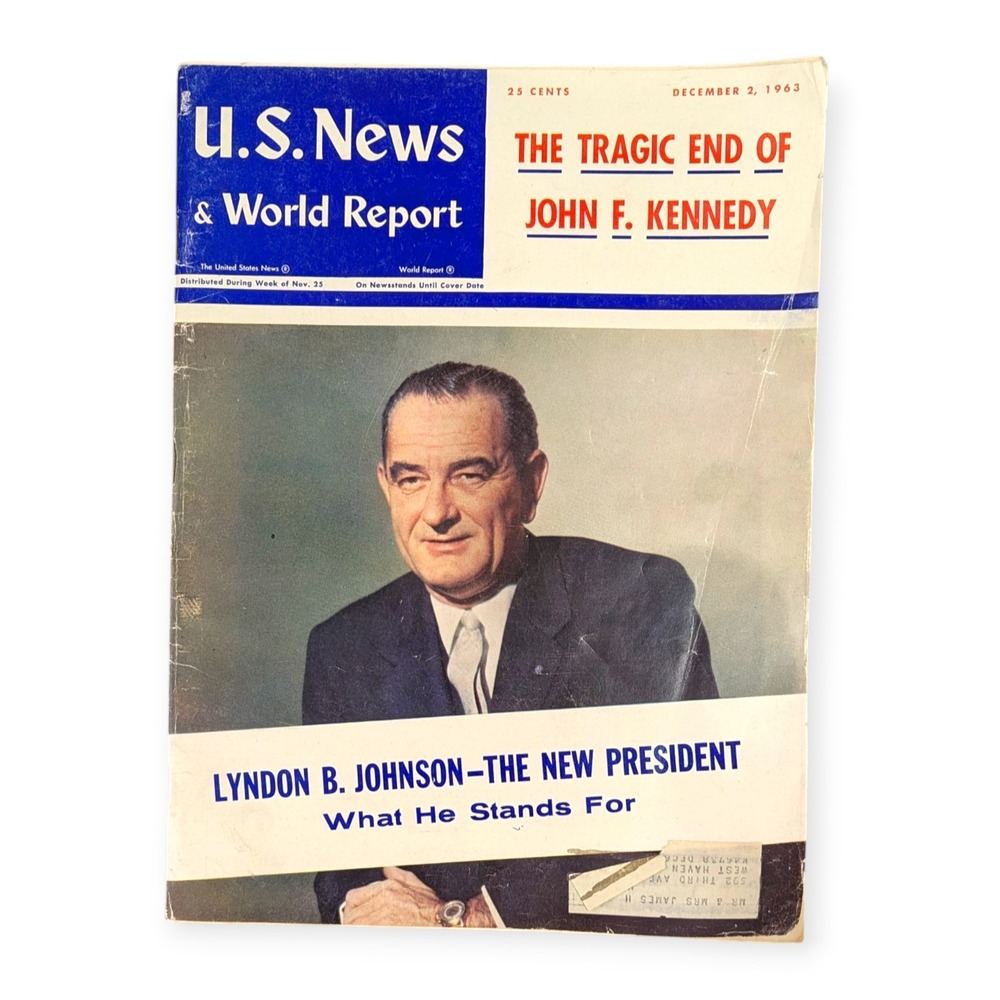 Vintage US News World Report Dec 2 1963 JFK Assassination LBJ New President